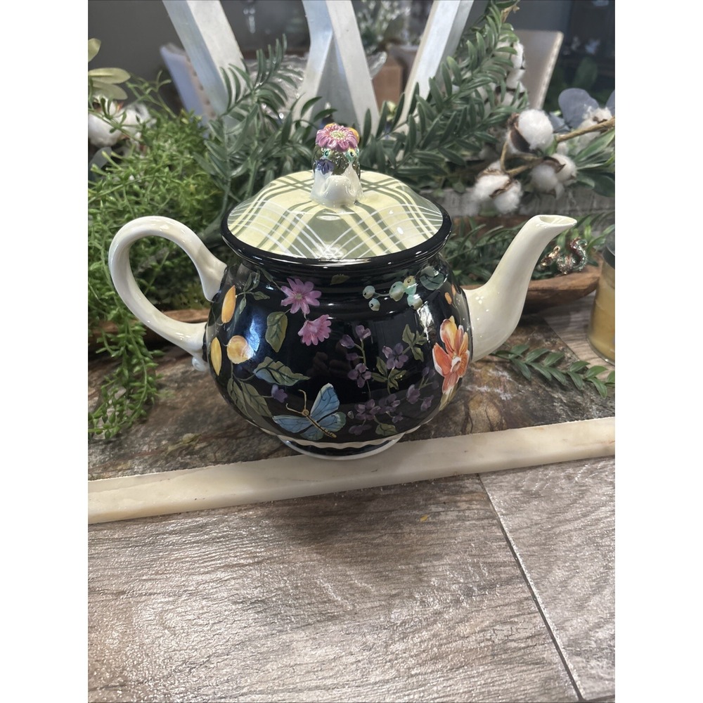 Tracy Porter Jardiniere Collection Hand Painted Teapot